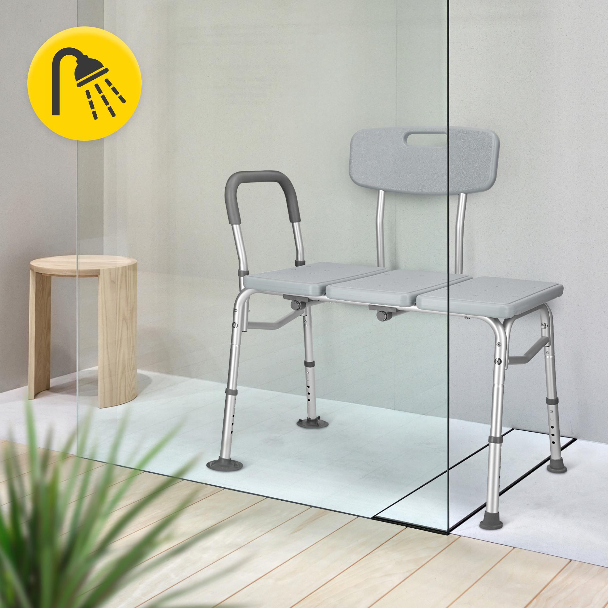 Кресло для ванной и душа 4fizjo широкое/регулируемое/со спинкой и опорой Grey (P-5905973406536) - фото 10 Кресло для ванной и душа 4fizjo широкое/регулируемое/со спинкой и опорой Grey (P-5905973406536) - фото 10