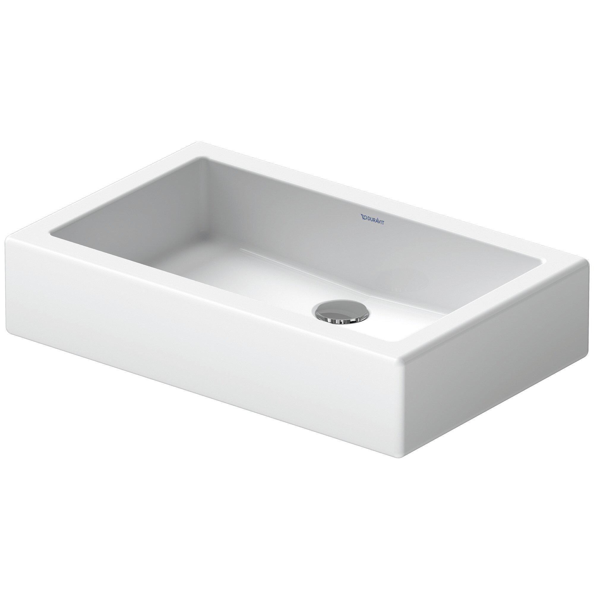 Умивальник накладний DURAVIT Vero 0455600000 600x380x150 мм Білий (112967)