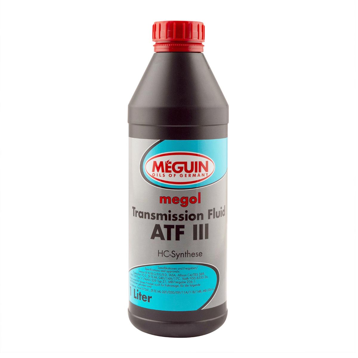 Олива трансмісійна MEGUIN Transmission Fluid ATF III 1 л Червоний (4875) - фото 1