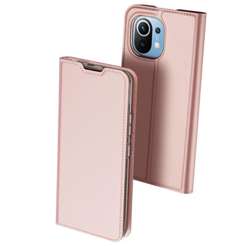 Чехол-книжка Dux Ducis с карманом для визиток для Xiaomi Mi 11 Rose Gold (167184)