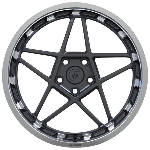 Диски литые WS Forged WS-24M 7,5x18 5x112 ET45 DIA57,1 Matte Graphite Lip Polished (1002472895)