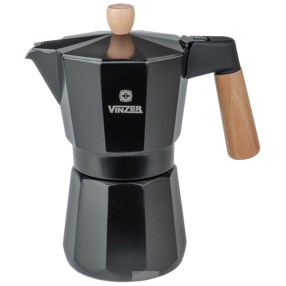 Кавоварка гейзерна Vinzer Latte Nero 350 мл (89382)