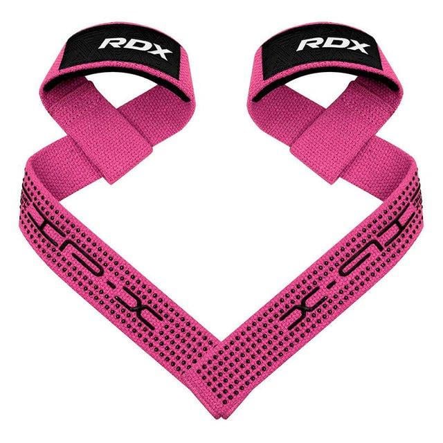 Лямки для тяги RDX S4 Gym Cotton Gel Straps Pink Plus (A-013201)