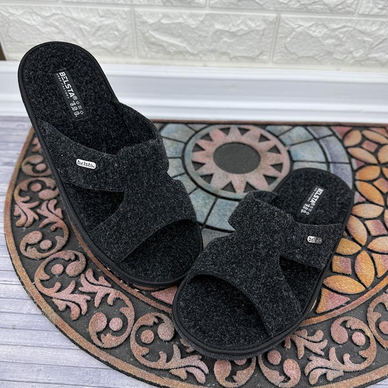 Тапочки кімнатні войлочні чоловічі VS-002204-1 p. 43 27,5 см Чорний (107681556)