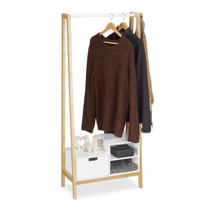 Вешалка для одежды Relaxdays 139,5x64,5x31 см (2242672349)