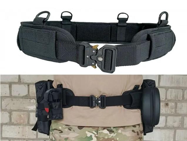 Розвантажувальний пояс РПС із кріпленням MOLLE Чорний - фото 7