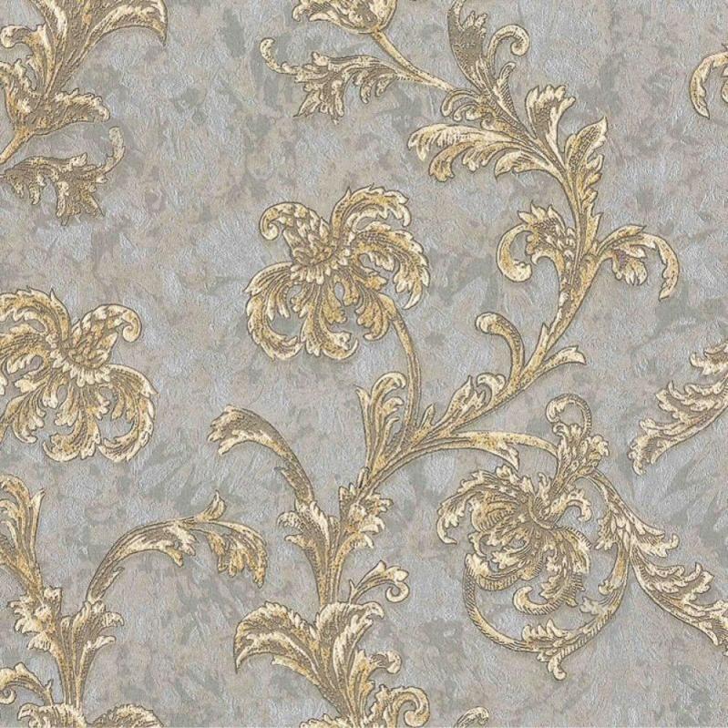 Виниловые обои на флизелиновой основе Asian Fantasia 206003 Мокко-Золотой