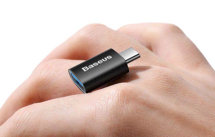 Перехідник Baseus Ingenuity Series Mini OTG Adaptor USB-C to USB-A Black (ZJJQ000001) - фото 8 Перехідник Baseus Ingenuity Series Mini OTG Adaptor USB-C to USB-A Black (ZJJQ000001) - фото 8