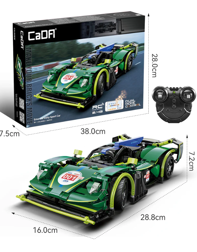 Конструктор детский CaDa Emerald Deity Машина на радиоуправлении для мальчика 388 дет. (22774741) - фото 3 Конструктор детский CaDa Emerald Deity Машина на радиоуправлении для мальчика 388 дет. (22774741) - фото 3