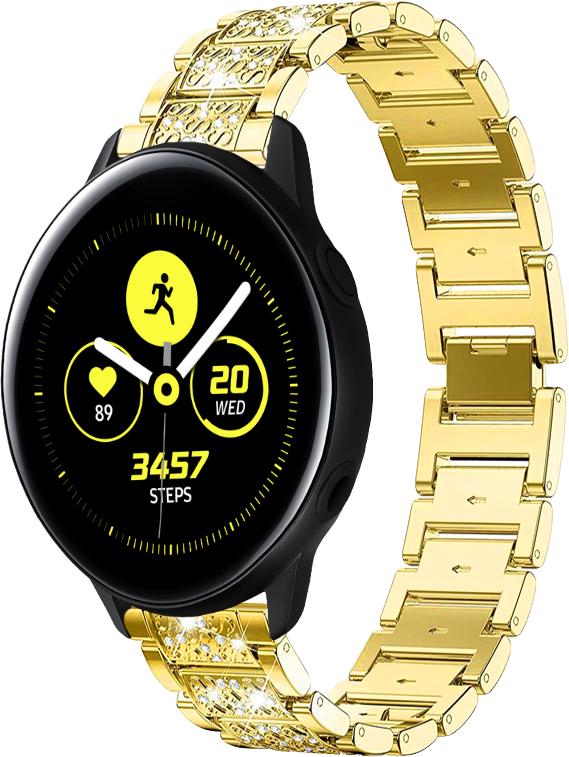 Браслет металлический Glam для Galaxy Watch Active Gold (32796-2A)