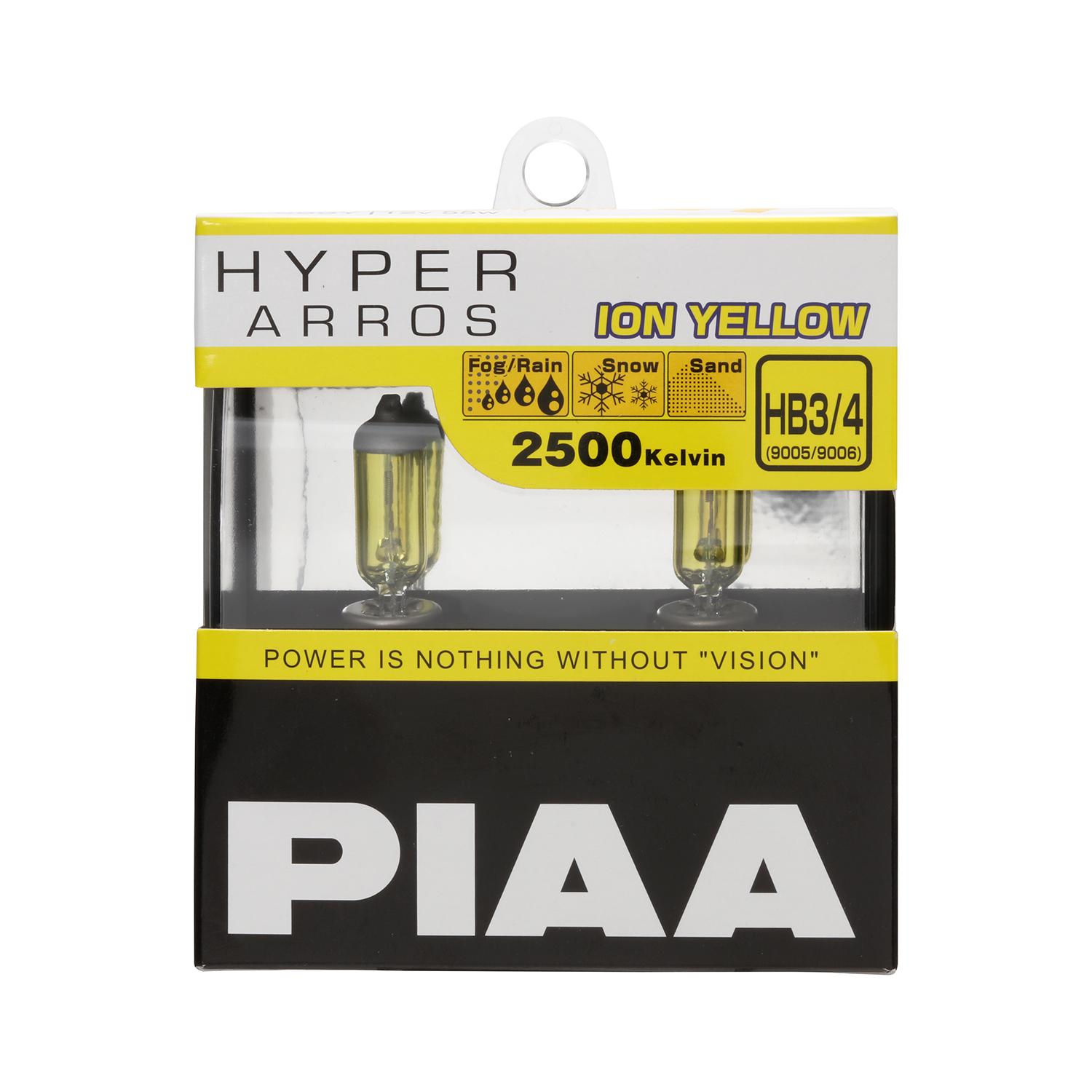 Автолампы Piaa Hyper Arros HB4/HB3 Ion Yellow 2500 К жёлтый свет 2 шт. (HE-999Y)