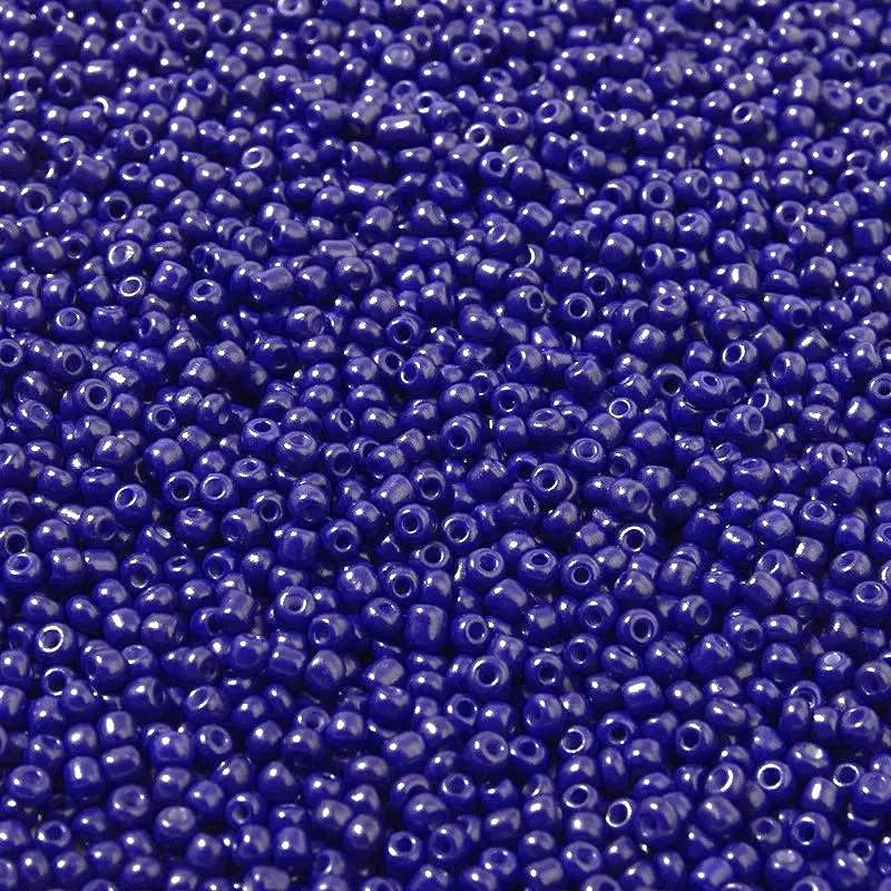 Бисер натуральный 2 мм 50 г Синий темный (БР0002н13)
