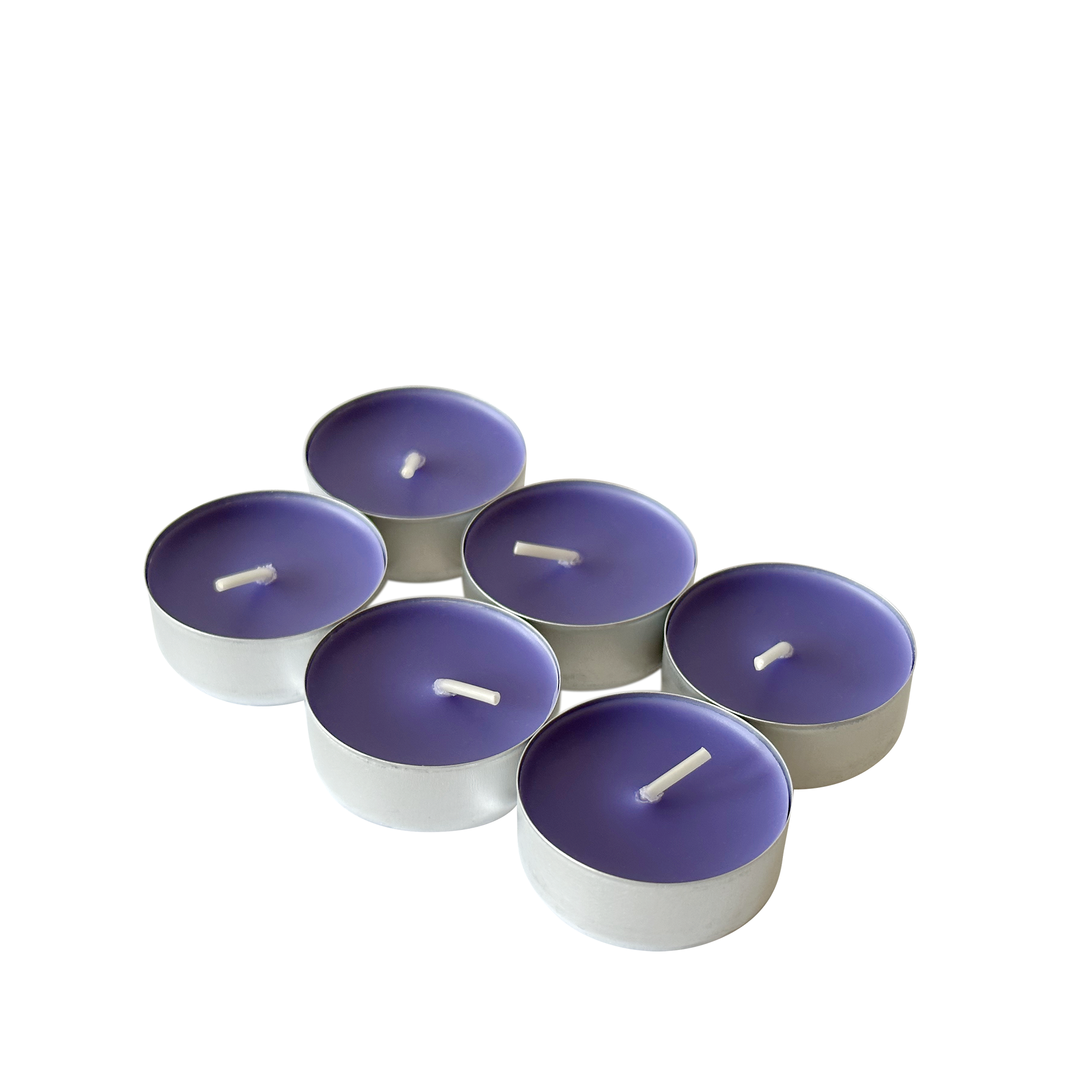 Арома свечи-таблетки Лаванда 4 часов горения 6 шт. (2036)