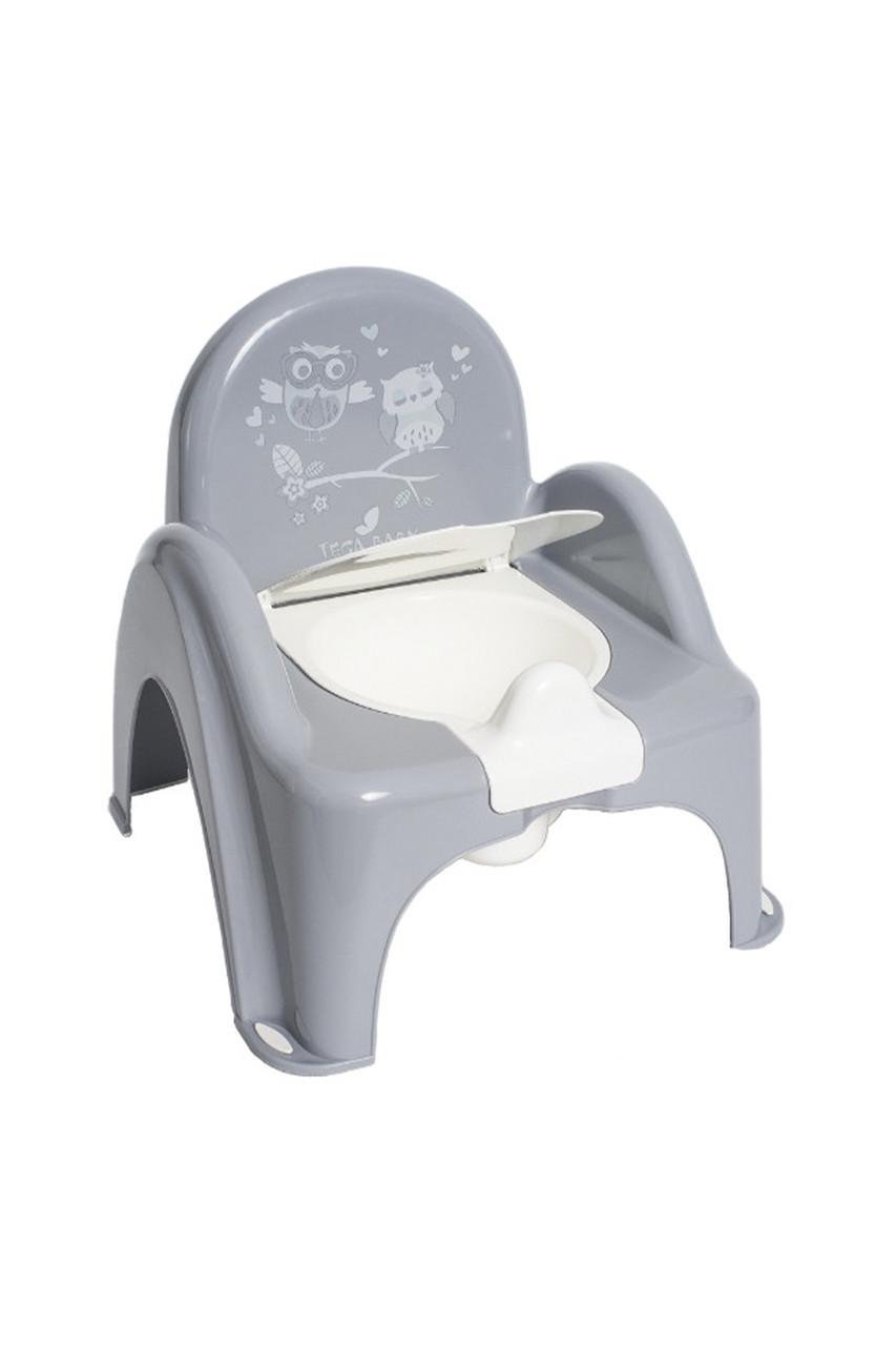 Горщик дитячий антиковзаючий OWLS Сірий (ЦБ 00108629)