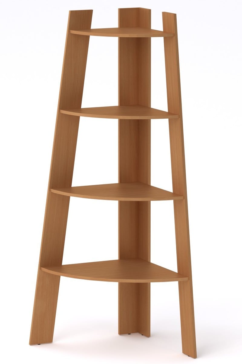 Угловая полка-стеллаж Компанит П 27 66х66х176,5 см Бук (61851c22bf788663f50d8544)