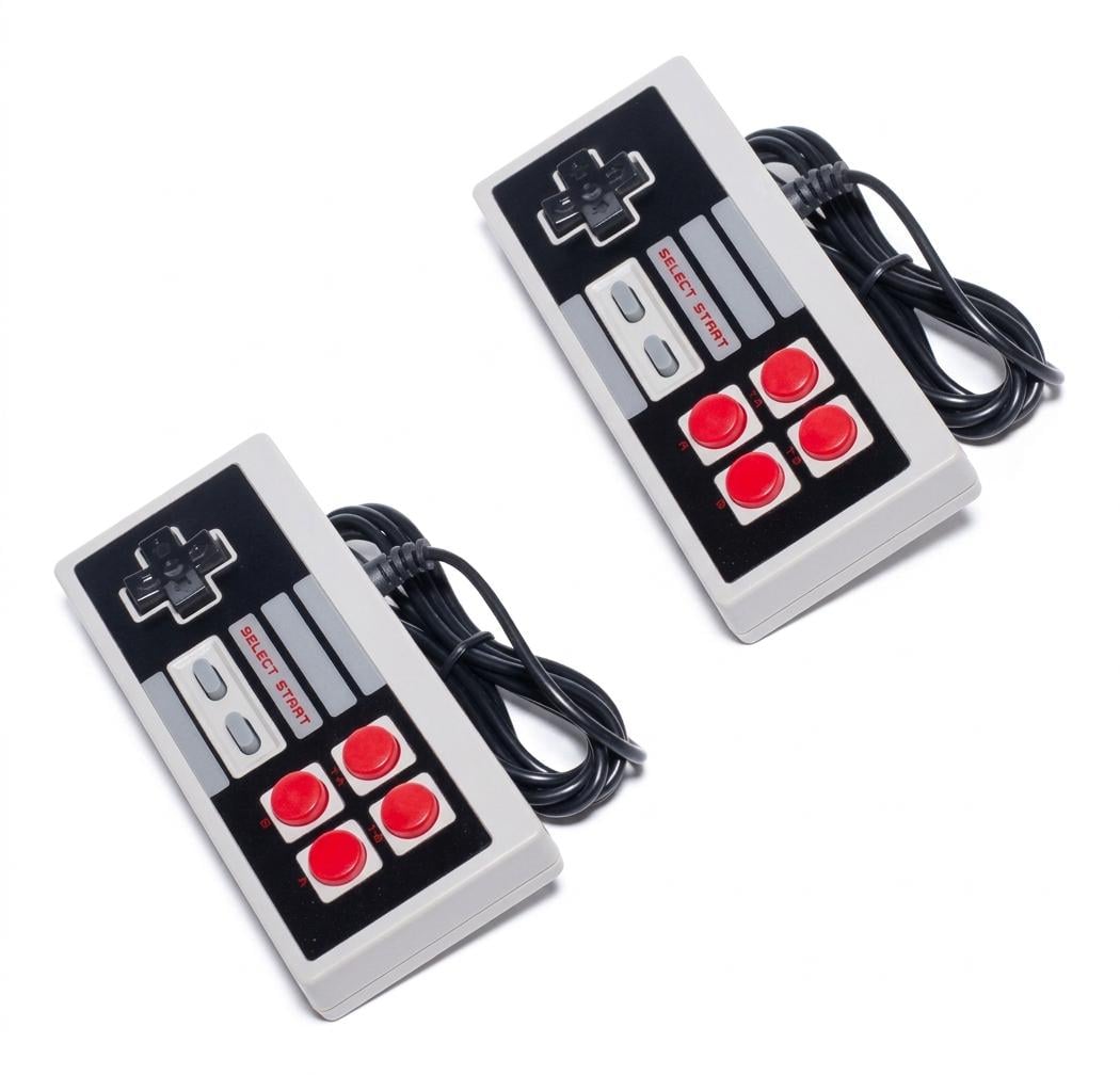 Джойстики USB для компьютера дизайн НЕС для игр Денди на ПК и ноутбуке 140 см 2 шт.