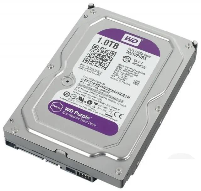 Жесткий диск Western Digital Purple 1 TB 64 MB 5400 rpm WD10PURX 3.5 SATA III (2079276479)