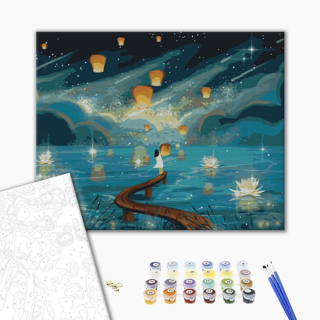 Картина по номерам Brushme Огоньки желаний 40х50 см (BS52418) - фото 2 Картина по номерам Brushme Огоньки желаний 40х50 см (BS52418) - фото 2