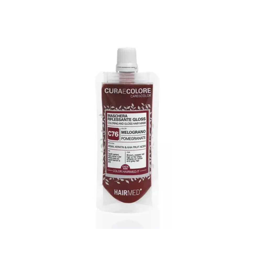 Тонувальна маска HAIRMED Coloring And Gloss Hair Mask Pomegranate 40 мл Тонувальна маска HAIRMED Coloring And Gloss Hair Mask Pomegranate 40 мл