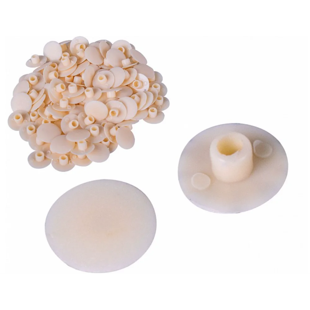 Меблева заглушка Sigma на конфірмат пластик d 12 мм Бежевий 50 шт. (ZG0846)