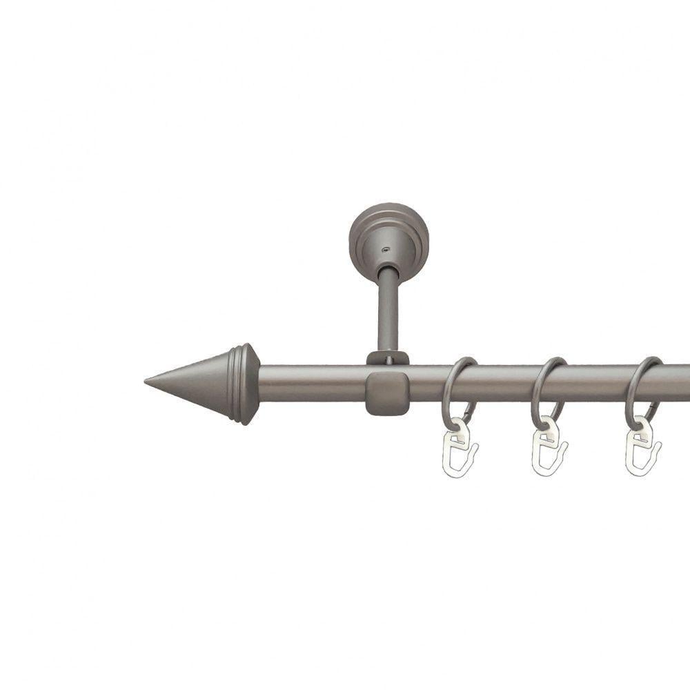 Карниз для штор Orvit Конус однорядный гладкий 16 мм 160 см Сатиновый (6091303)