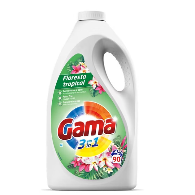 Гель для прання Gama Floresta Tropical з ароматом тропічних квітів 4050 мл 90 прань