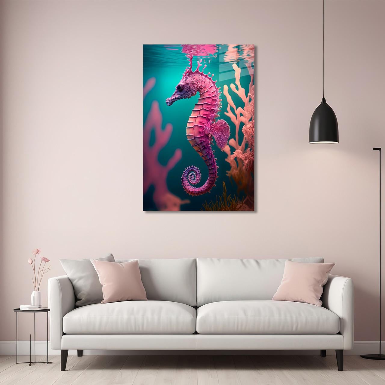 Картина на стекле NovellaPrint Подводный дракон 80х120 см (438.4)