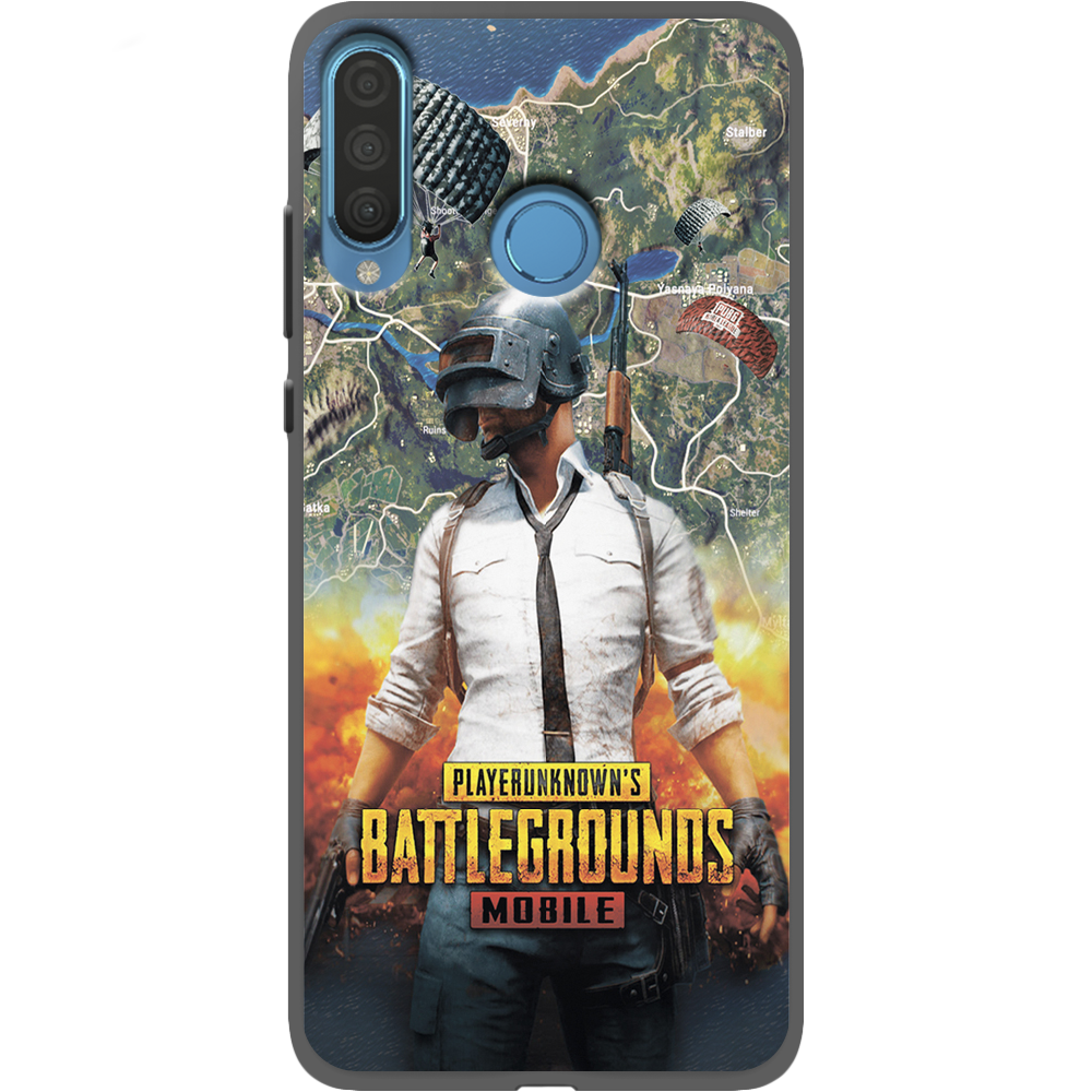 Чохол Boxface Huawei P30 Lite PUBG Mobile Чорний силікон (36871-up2309-37511)