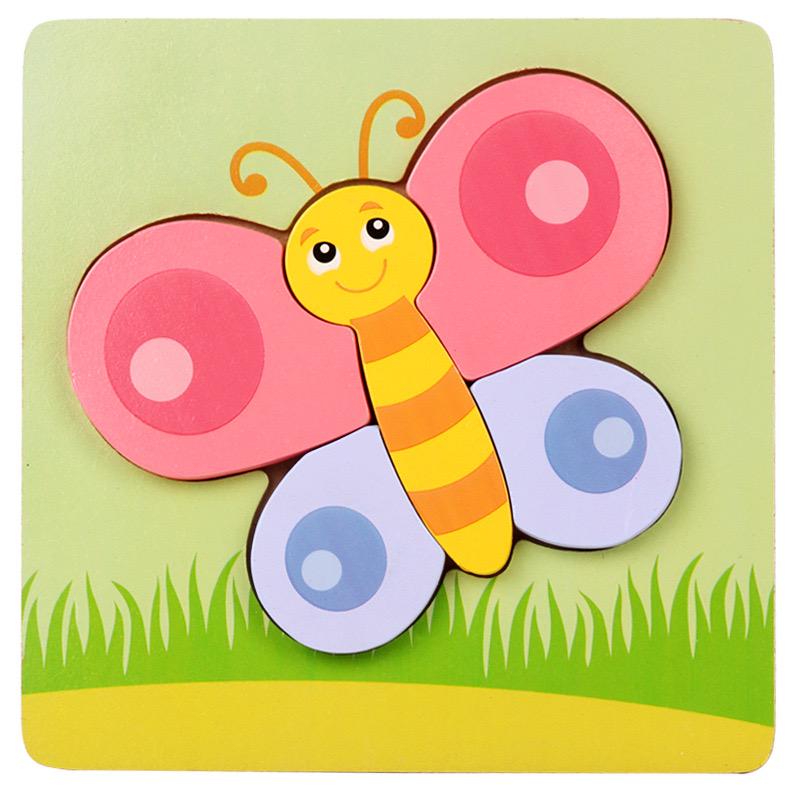 Пазл дерев'яний Метелик 15х15 см (201) Пазл дерев'яний Метелик 15х15 см (201)