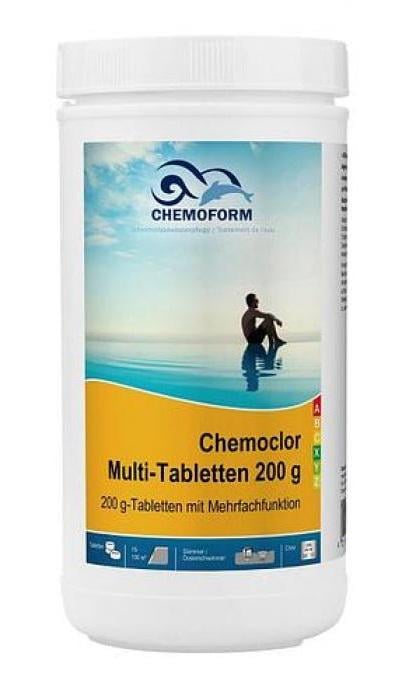 Химическое средство для бассейнов Multitab Хлор 3в1 комплексный для длительного обеззараживания воды в таблетках 1 кг (31495297)