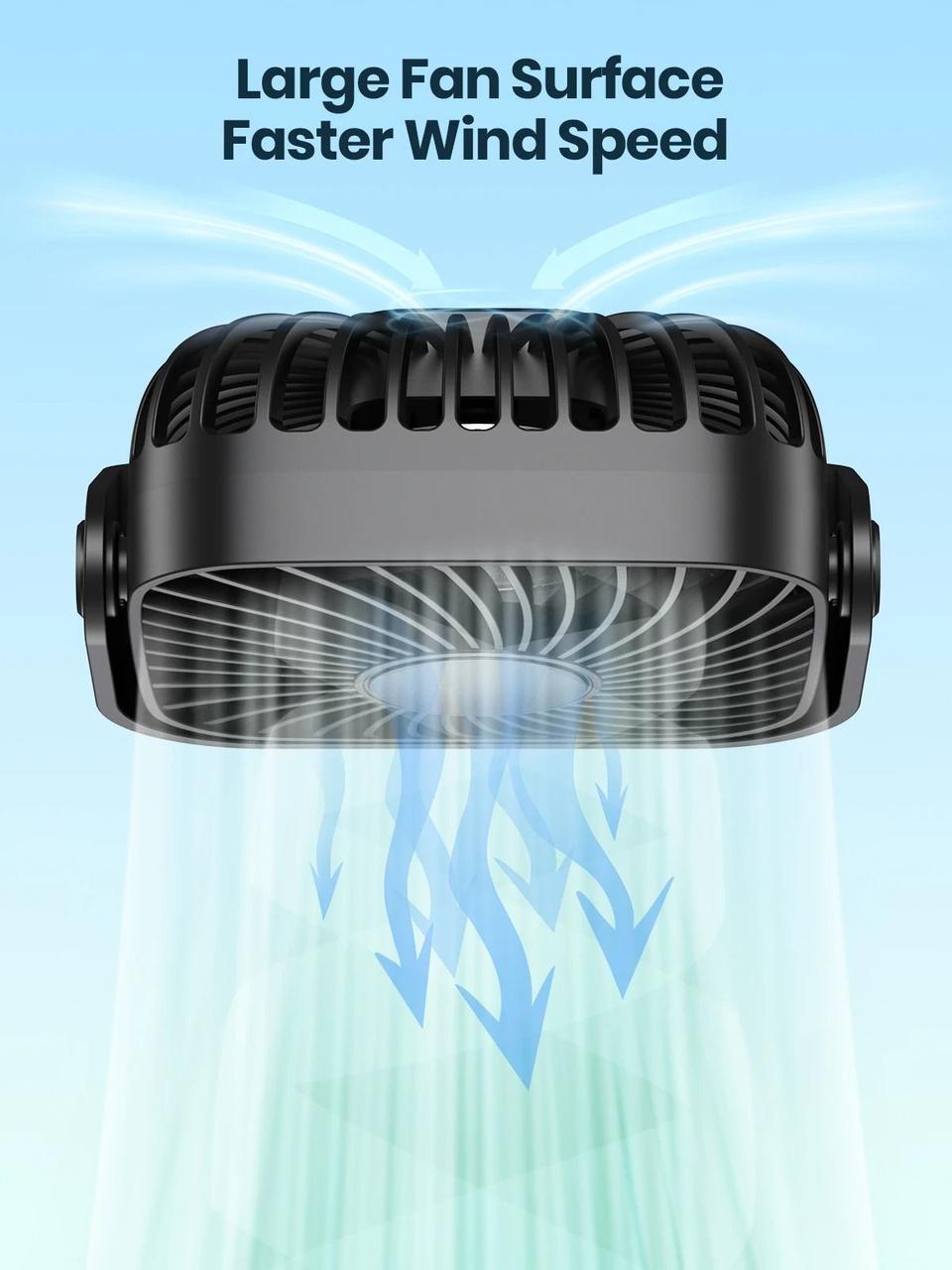 Вентилятор настільний TOPK з живленням від USB та обертанням на 360° (2637040462) - фото 6 Вентилятор настільний TOPK з живленням від USB та обертанням на 360° (2637040462) - фото 6