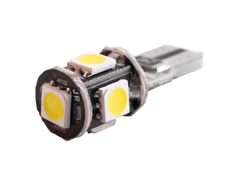 Автомобильная лампа светодиодная LEDUA T10-5050-5 SMD обманка 12V Белый (26) Автомобильная лампа светодиодная LEDUA T10-5050-5 SMD обманка 12V Белый (26)