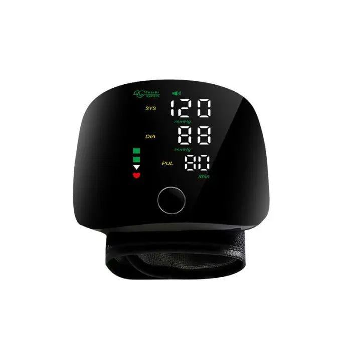 Тонометр автоматичний для вимірювання тиску та пульсу на зап'ястя сенсорний 2 користувачів 300 mAh (opt-16519)