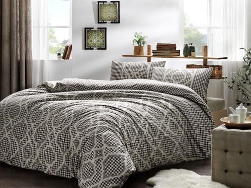 Комплект постельного белья Tac Evana kahve ранфорс евро (2000022283814)