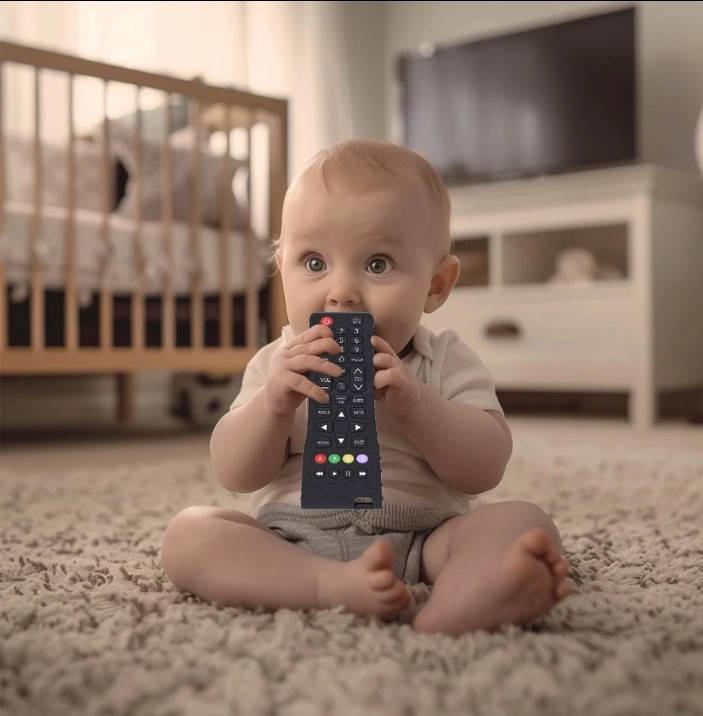 Силіконова іграшка "Пульт" для прорізування зубів Чорний - фото 2 Силіконова іграшка "Пульт" для прорізування зубів Чорний - фото 2