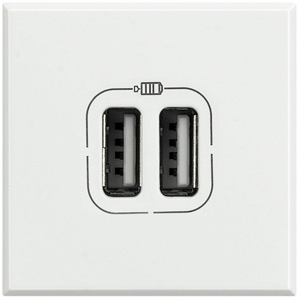 Розетка Legrand Bticino AXL 2 USB 1,1А 1 м Белый
