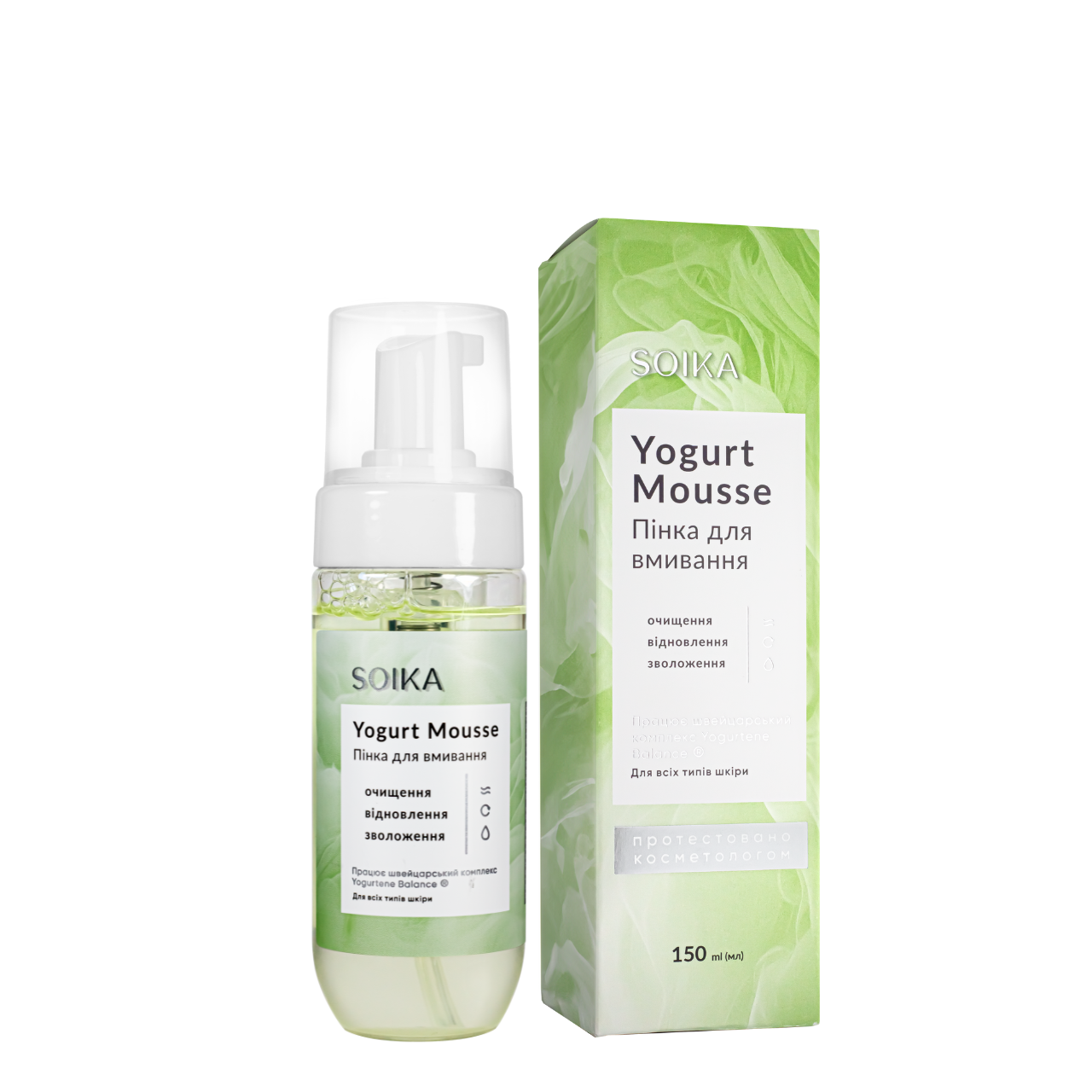 Пінка для вмивання з пребіотиками Soika Yogurt Mousse 150 мл