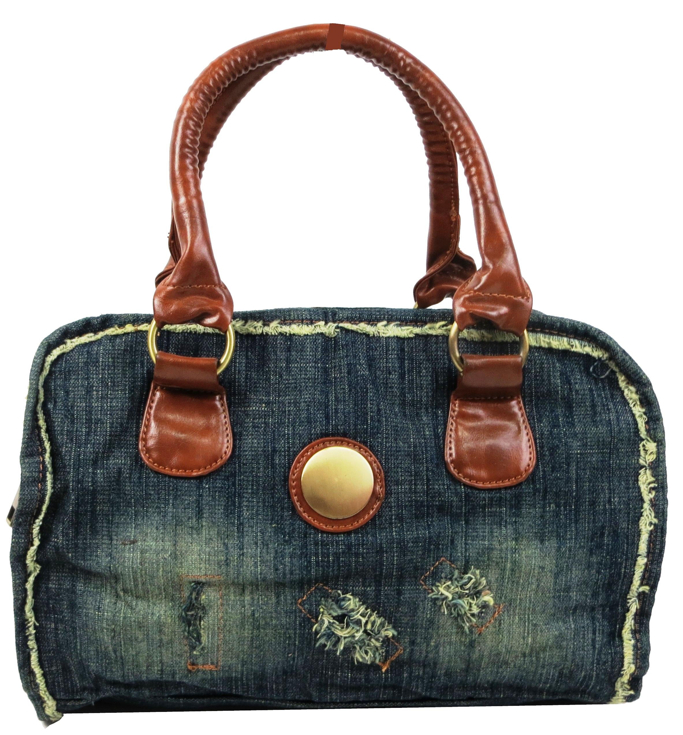 Сумка жіноча Fashion jeans bag джинсова Темно-синій (Jeans8015 navy)