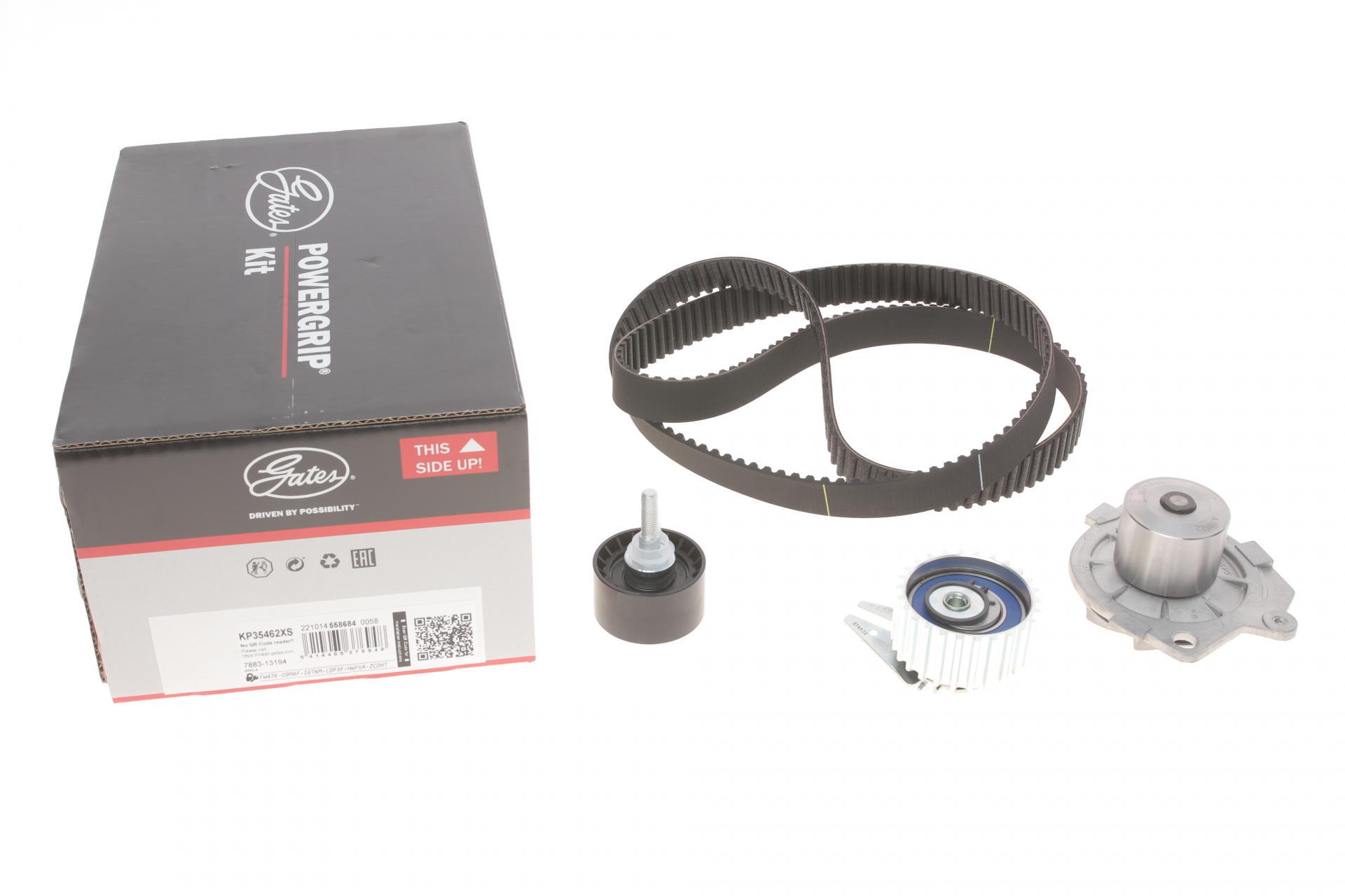 Комплект ГРМ и помпа GATES Fiat Doblo/Punto/Bravo 1.9D/2.4D 94- 24x193z (KP35462XS)