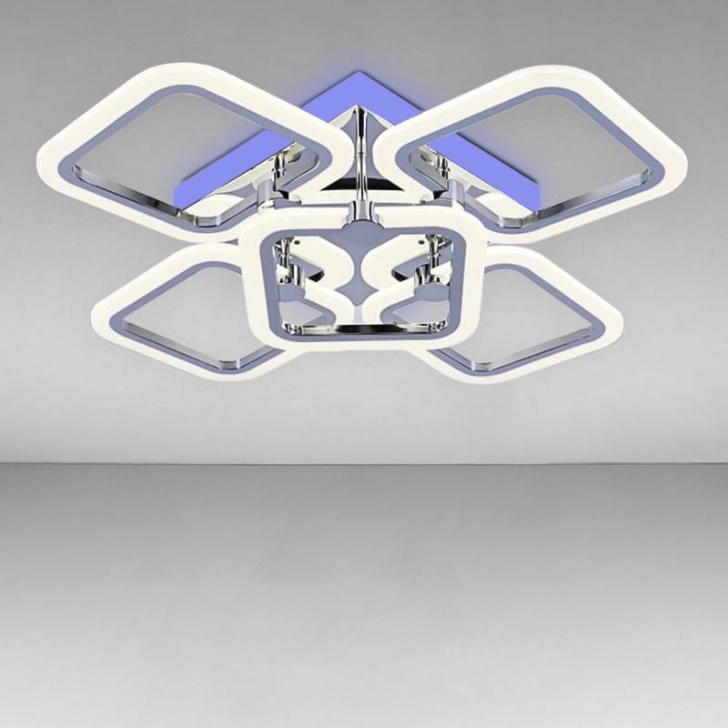 Люстра LED потолочная Light House NM-16003/4+1 CR RGB 120W+28W Хром