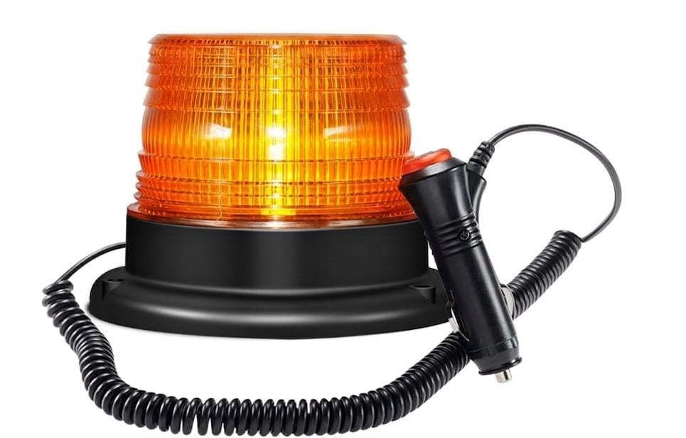 Проблисковий маячок LED Dinfu 12V-80V Жовтий (11/1045)