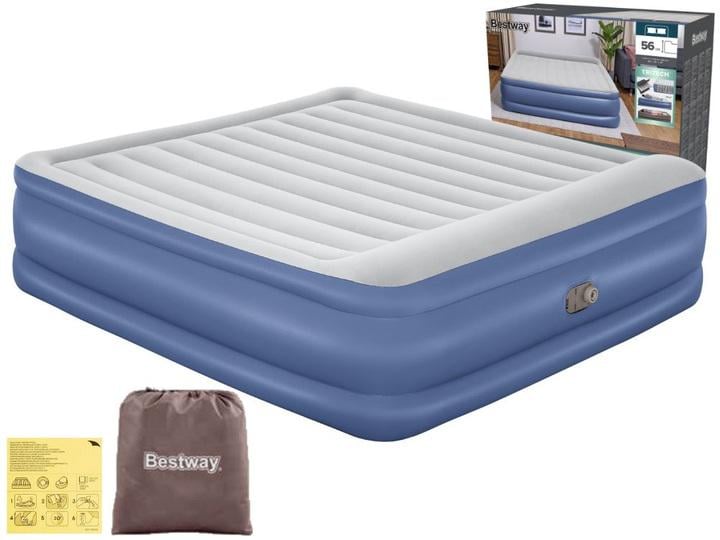 Надувне ліжко Bestway з електронасосом 203х152х61 см (67690) Надувне ліжко Bestway з електронасосом 203х152х61 см (67690)