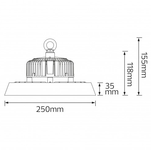 Светильник STANDART HIGH BAY LED 100 Вт 15000lm 6400К (s170017) - фото 2