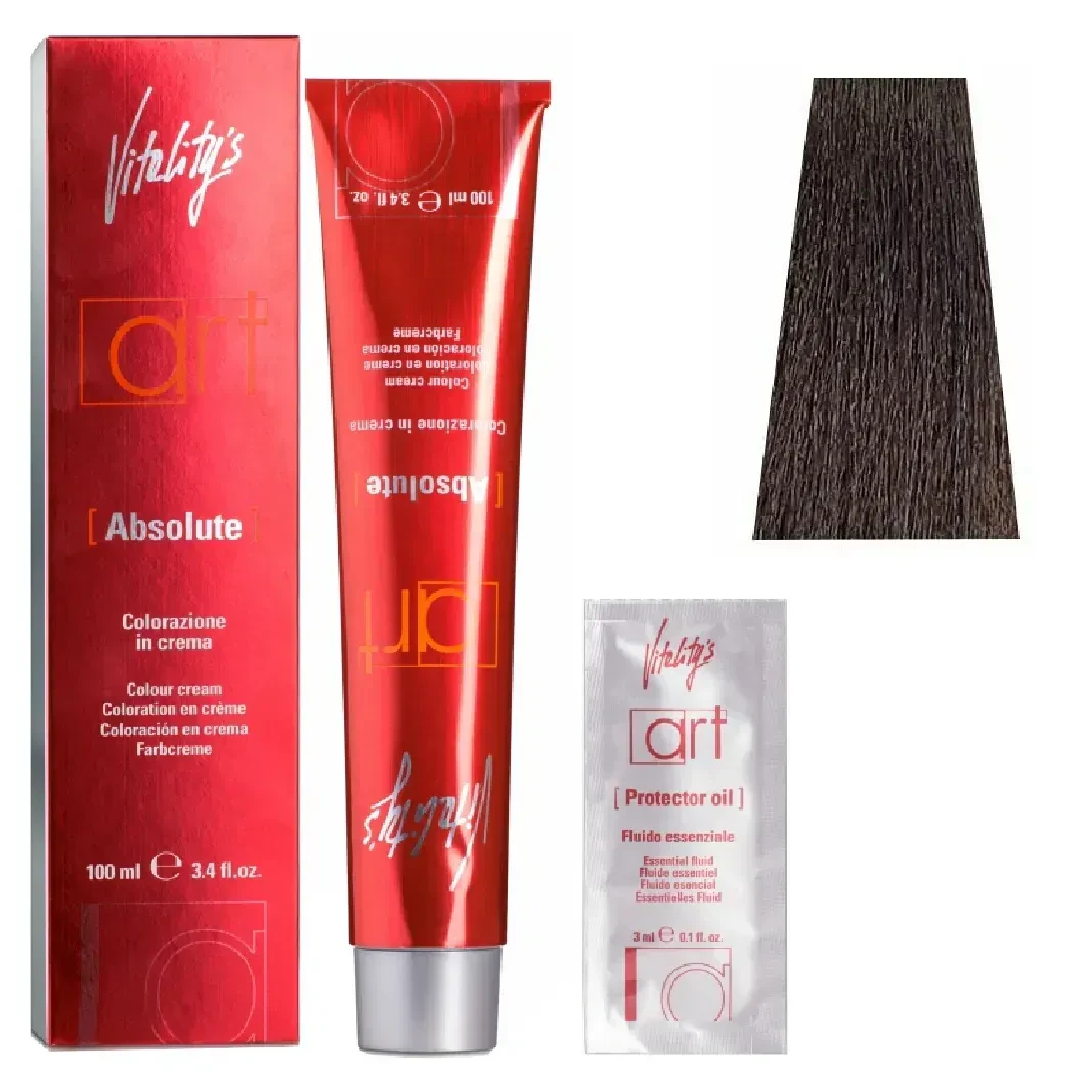 Крем-краска для волос с масляным коктейлем Vitality’s Art Absolute Hair Color Cream 77/00 Насыщенный блондин 100 мл