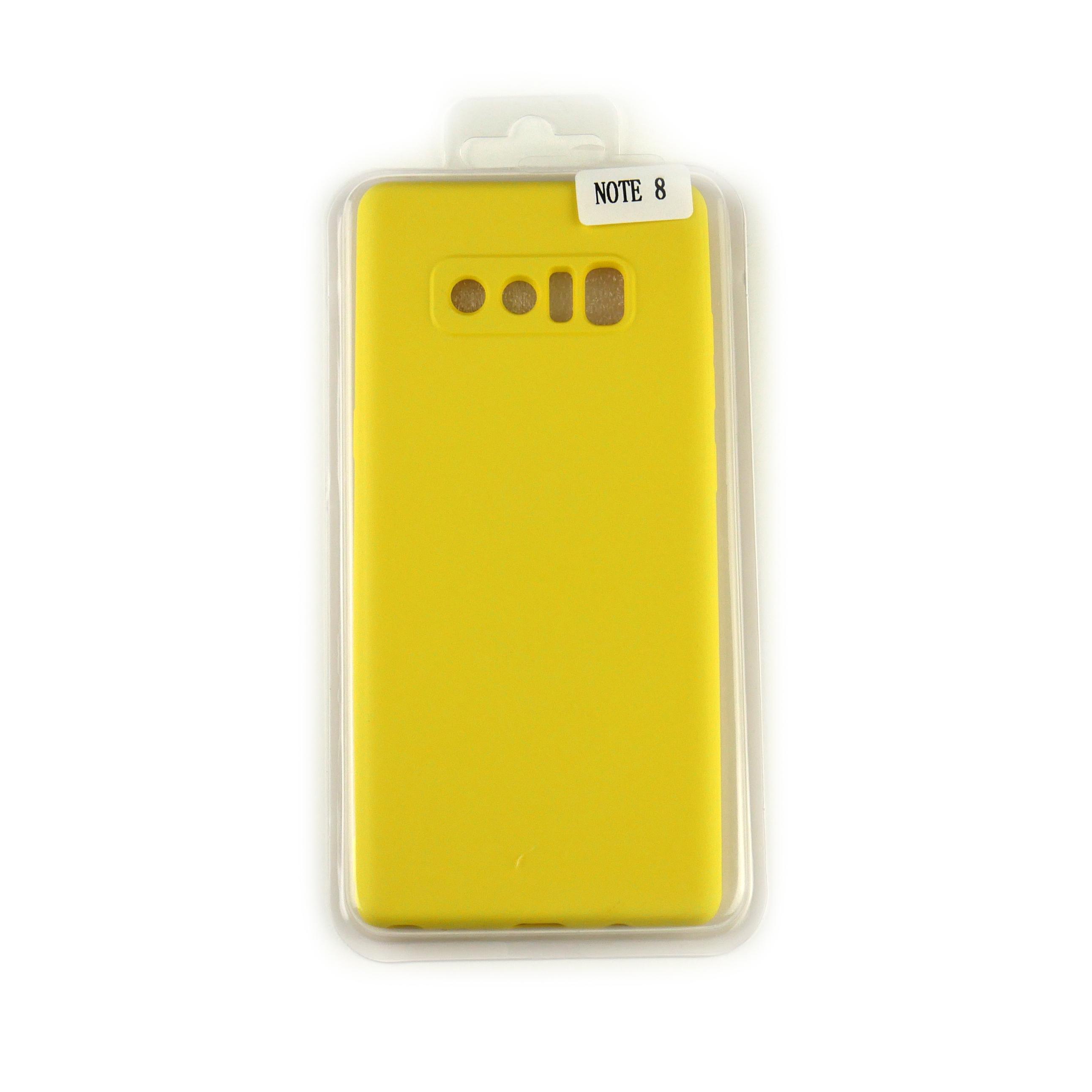 Чехол Silicone Case Full Cover Samsung Note 8 Желтый