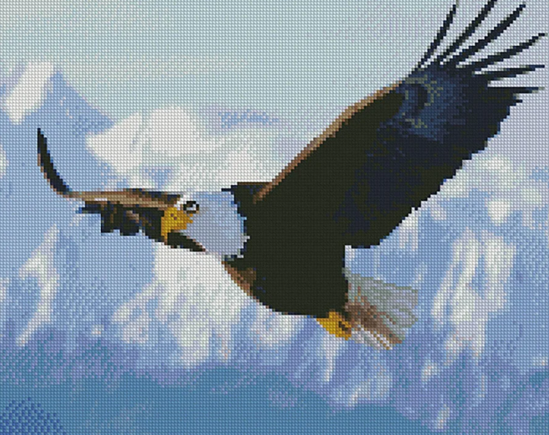 Алмазная мозаика Strateg Горный орел 40х50 см (FA40090)