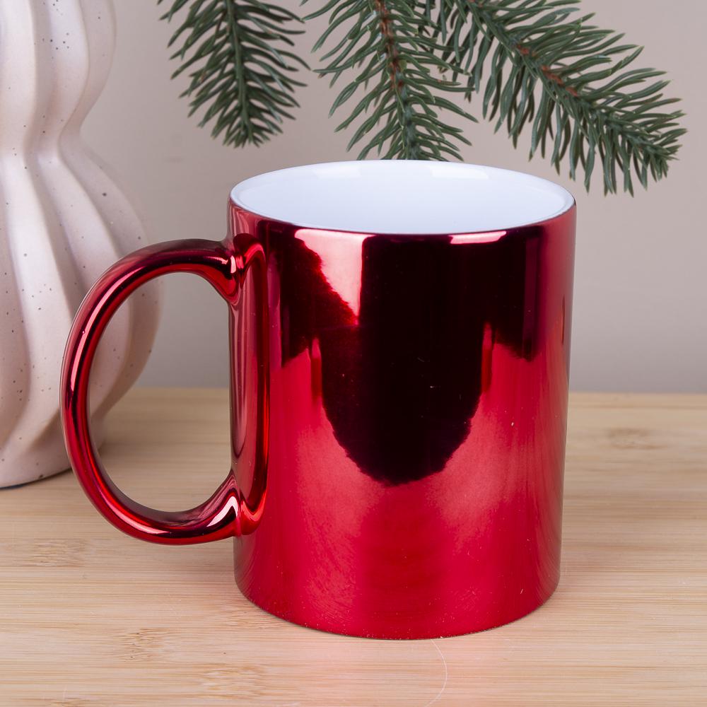 Чашка блестящая Красный (4751-1)