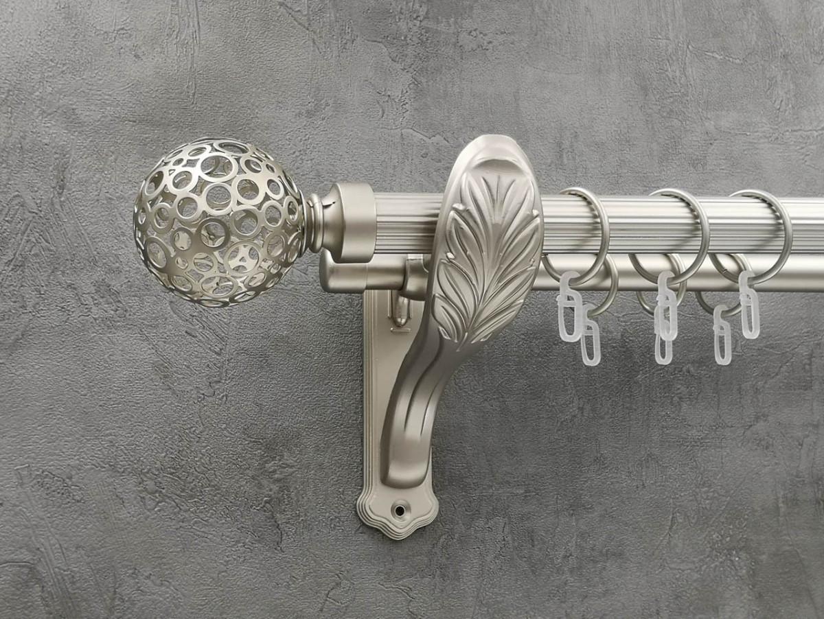 Карниз Quadrum Савона рифленая штанга двойной ретро 25/19 мм 400 см Сатин (272282736)