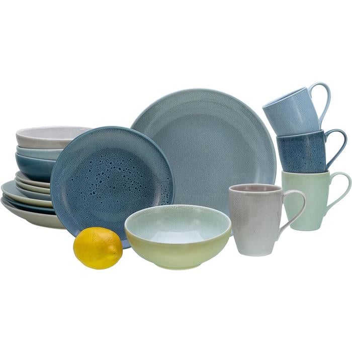 Столовий сервіз Creatable Reactive Aqua на 4 персони 16 пр. (33494197)