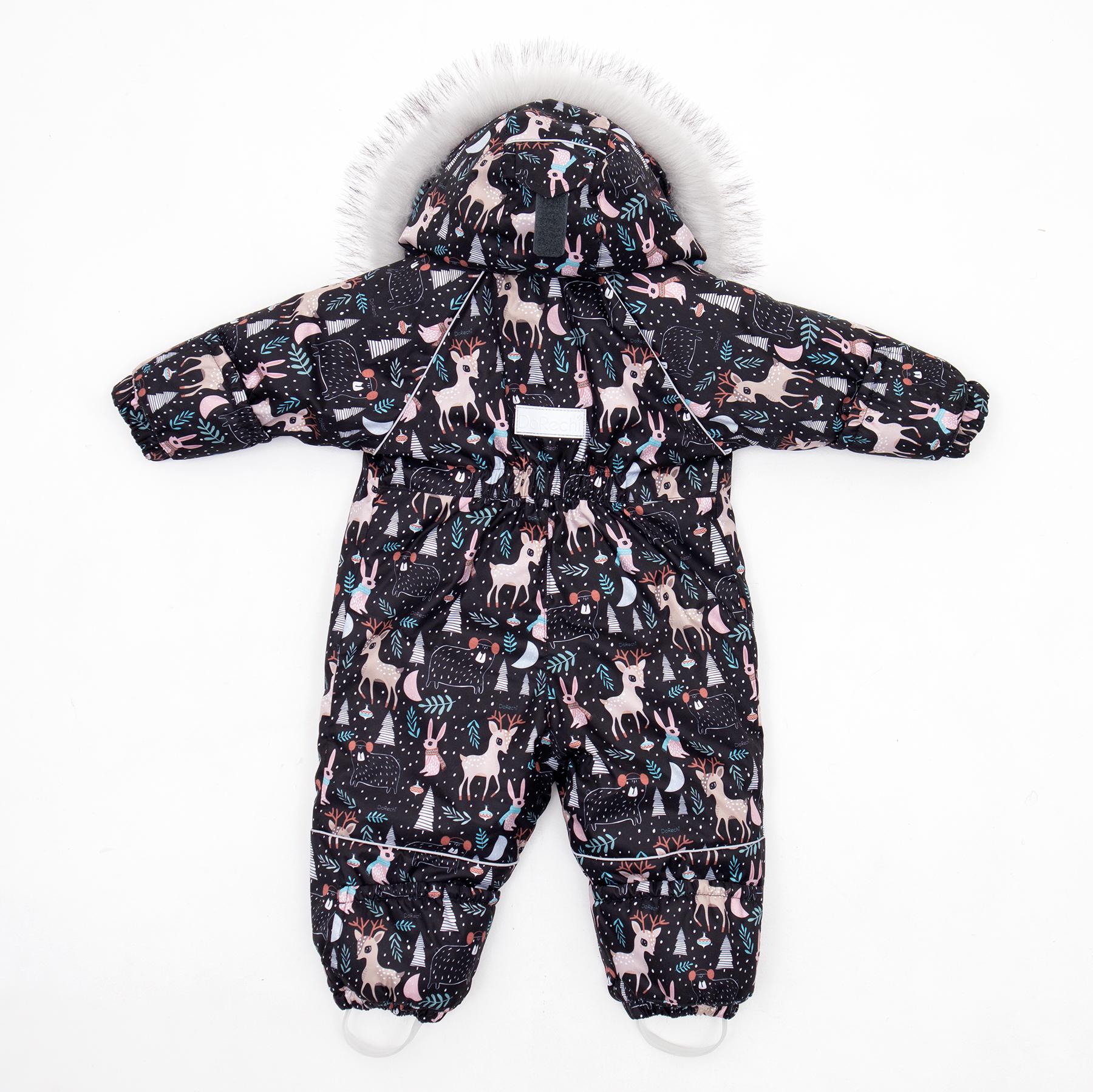 Детский зимний комбинезон с капюшоном DoRechi Аполло с мехом 80 см Волшебный лес (21482) - фото 2